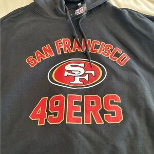 NWT NFL 49Ers Team Fan Apparel Adult Gameday Hooded Sweatshirt